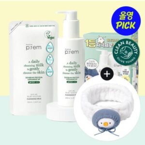Makeprem Safe Me Relief Moisture Cleansing Milk 300ml SET (+Band)